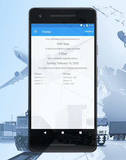 Android application Physical Presence in Canada screenshort