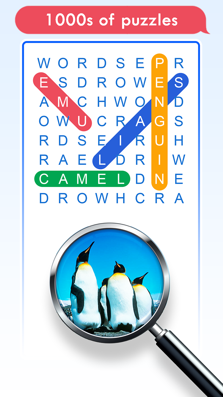Android application 100 PICS Word Search Puzzles screenshort