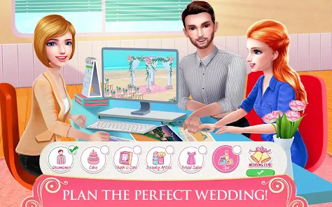 Play Barbie Wedding Planner game free online