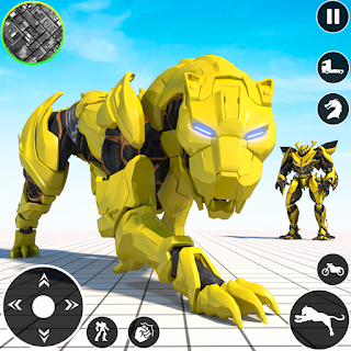 Wild Tiger Robot: Car Games apk