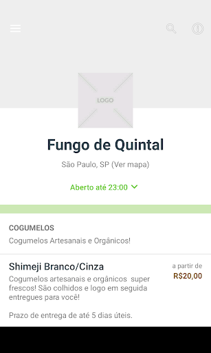 Android application Fungo de Quintal screenshort