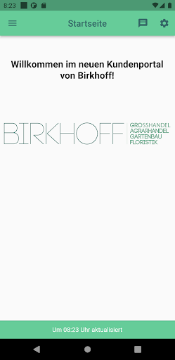 Android application Birkhoff screenshort