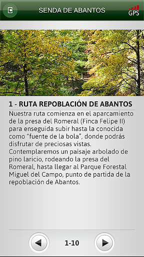 Android application Audioguía por Abantos screenshort
