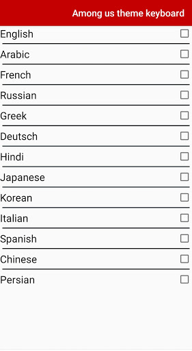 Among us theme keyboard