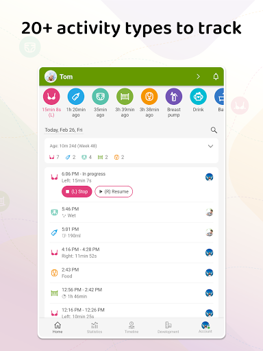 Baby Daybook - Newborn Breastfeeding Tracker App 5.5.8 APK screenshots 5