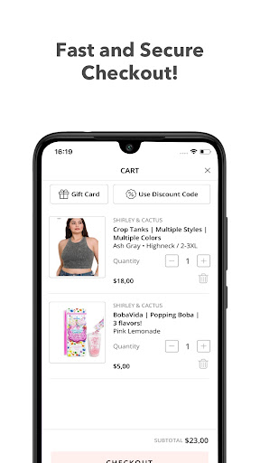 Screenshot of Shirley & Cactus Boutique