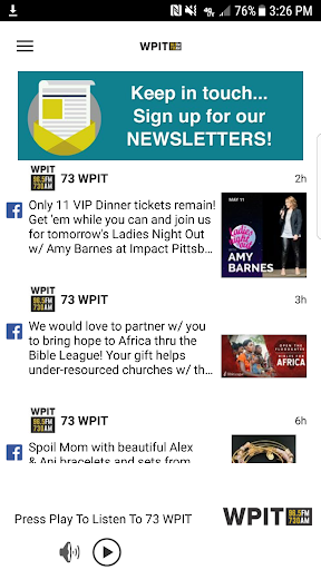 Android application 73 WPIT screenshort