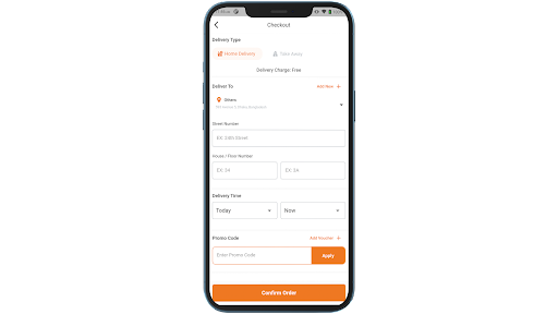 Indian Mess - Food Ordering Screen 3
