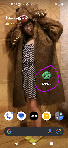 Android application Entroscope screenshort