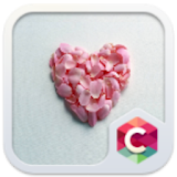 Pink Petals Heart Love Theme icon