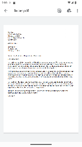 Cover letter generator screenshot