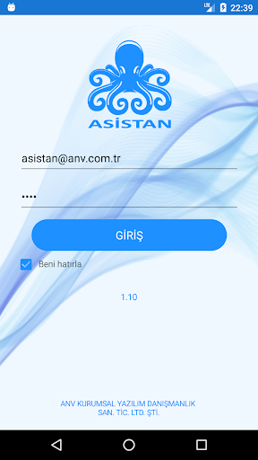Android application Ahtapot Asistan screenshort