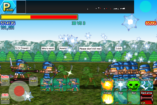 Android application Castle Wars Defense EX RPG screenshort