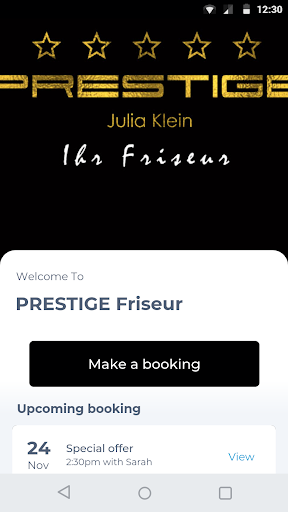 Android application PRESTIGE Friseur screenshort