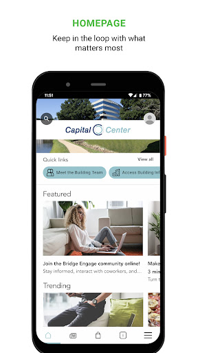 Android application BridgeEngage screenshort