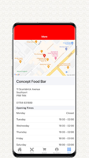 Concept Food Bar Screen 3