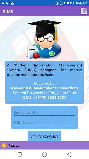 Android application FPE SIMS screenshort