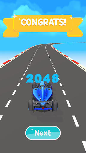 Android application Car 2048 screenshort