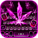 Pink Smokey Weed Keyboard Theme icon