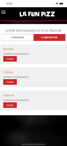 Android application FunPizz screenshort