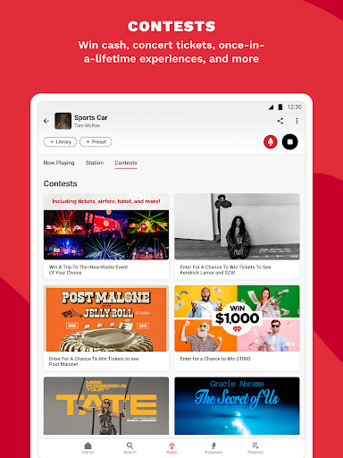 Screenshot of iHeart: Music, Radio, Podcasts