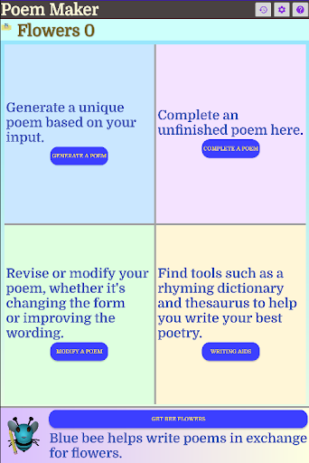 Poem Maker Screen 2