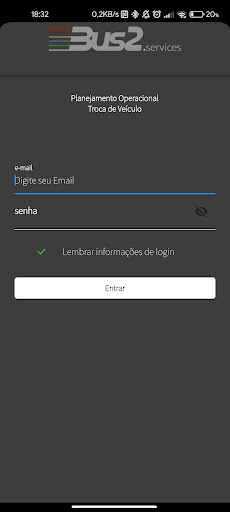 Android application Bus2.services screenshort