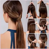Step by step hair icon