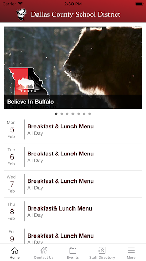 Android application Dallas County School District screenshort