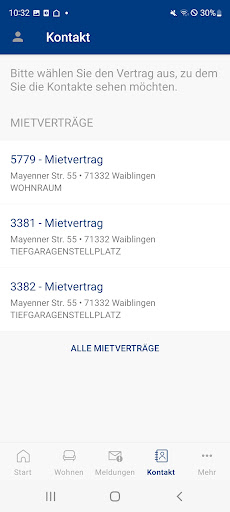 Kreisbau-App Screen 2