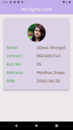 DigitalCard_U Screen 2