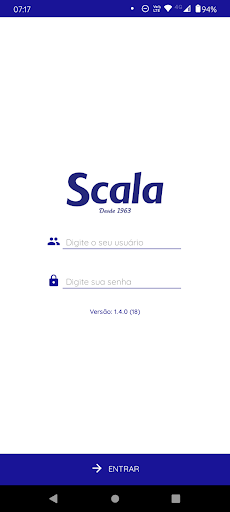 Android application Vendas Queijos Scala screenshort