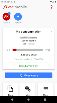 FreeMobile - Mon Compte screenshot 1