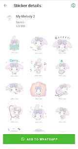 My Melody stickers for WA