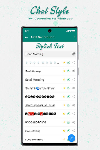 Chat Style  Stylish Font  Keyboard For Whatsapp