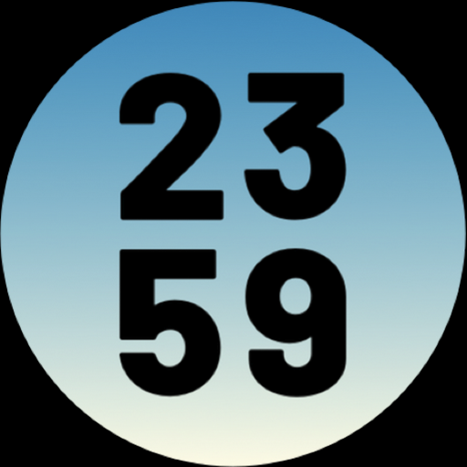 simple number watch face logo