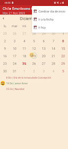 Chile Emoticono Calendario