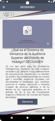 Android application DECIDASEH screenshort