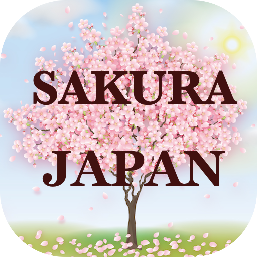 Japanese SAKURA of healing logo
