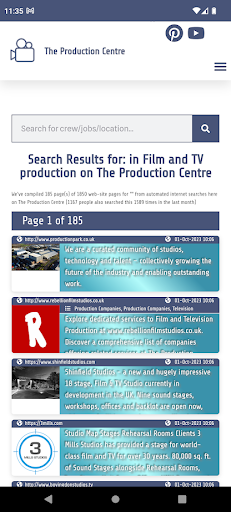 Android application The Production Centre screenshort