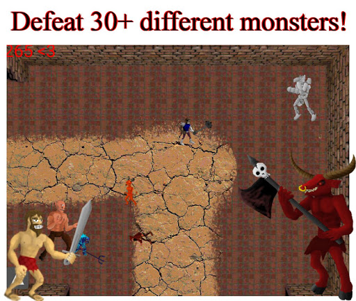 Escape the Monster Maze Free Minotaur Action Game