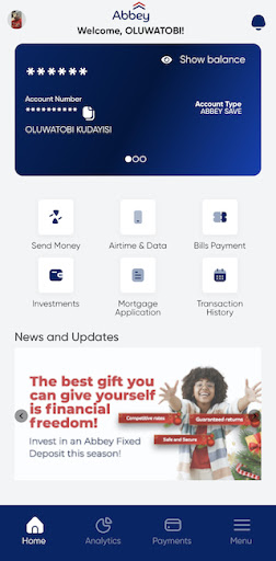 Android application Abbey Mortgage Bank screenshort