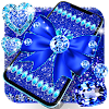 Blue glitter diamond wallpaper icon
