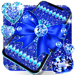 Cover Image of Download Blue glitter diamond wallpaper  APK