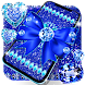 Blue glitter diamond wallpaper - Androidアプリ