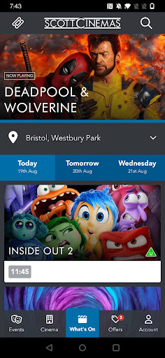Android application ScottCinemas screenshort