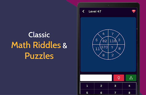 Math Riddles Classic - Math Puzzles & Math Games Screenshot