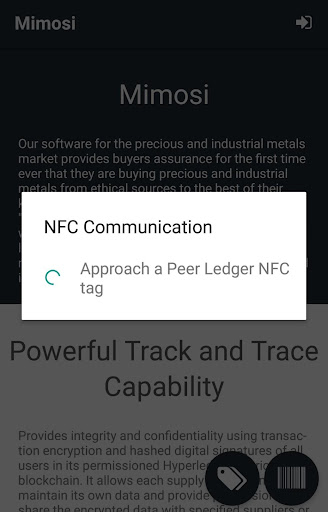 Peer Ledger MIMOSI Screen 2