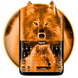Flaming Wolf Keyboard Theme icon
