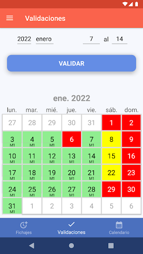 ccControlHorario Screen 2